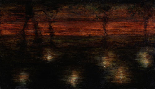 Rio T&acirc;mega  nr.X, 33 x 19 cm, Oel auf Holz, 2012