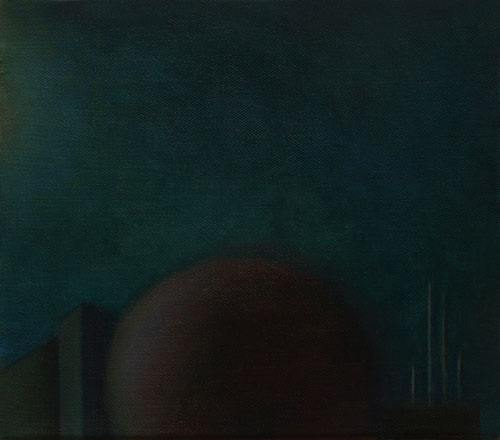Biogas_Bornholm nr.I,  27 x 31 cm, Oel auf Leinwand, 2010/11