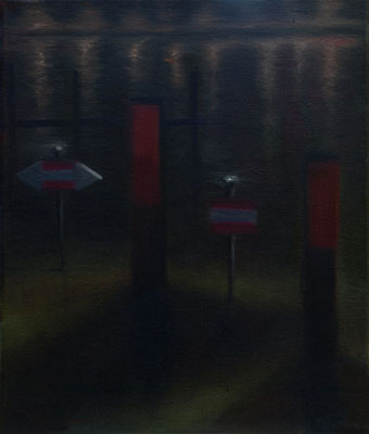 Baakenh&ouml;ft 33 x 19 cm, Oel auf Leinwand, 2011