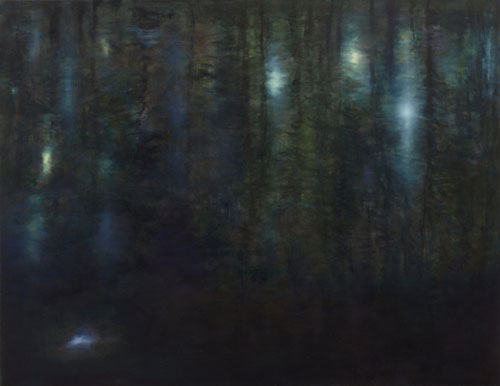 Teetz-Teich, 80 x 115 cm, Oel auf Leinwand, 2011